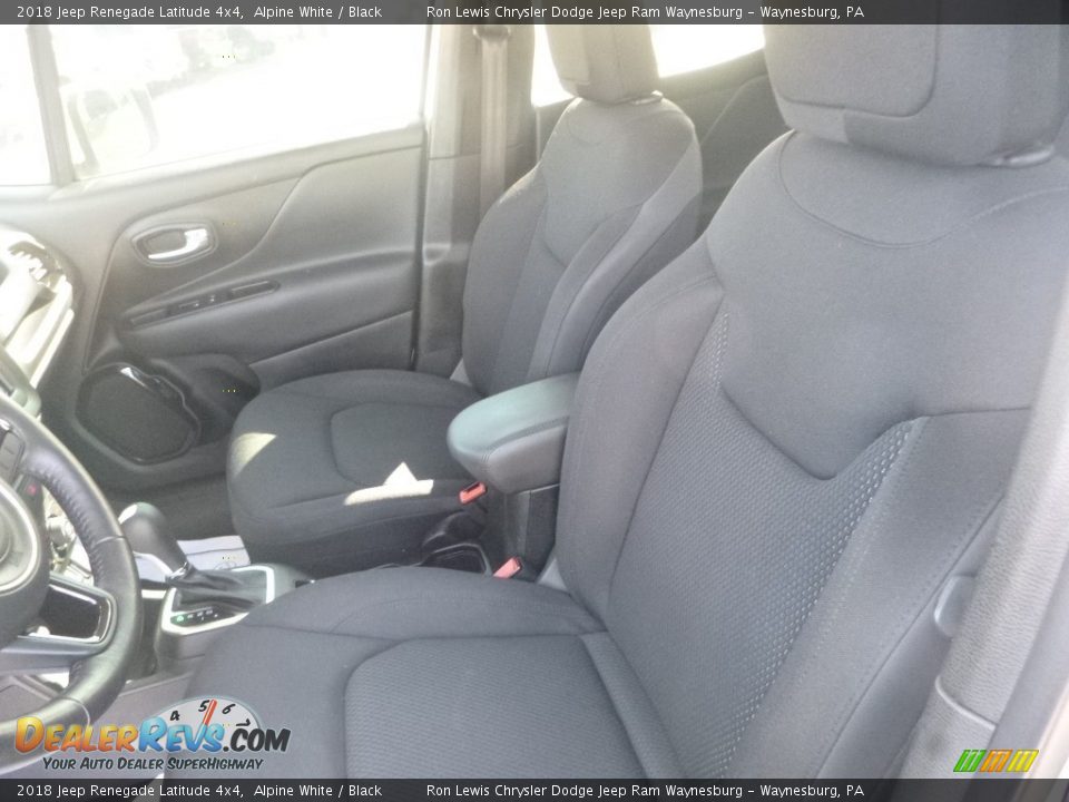 2018 Jeep Renegade Latitude 4x4 Alpine White / Black Photo #13