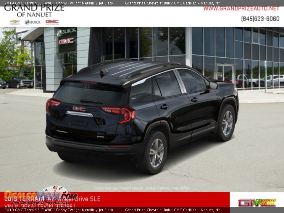 2019 GMC Terrain SLE AWD Ebony Twilight Metallic / Jet Black Photo #3