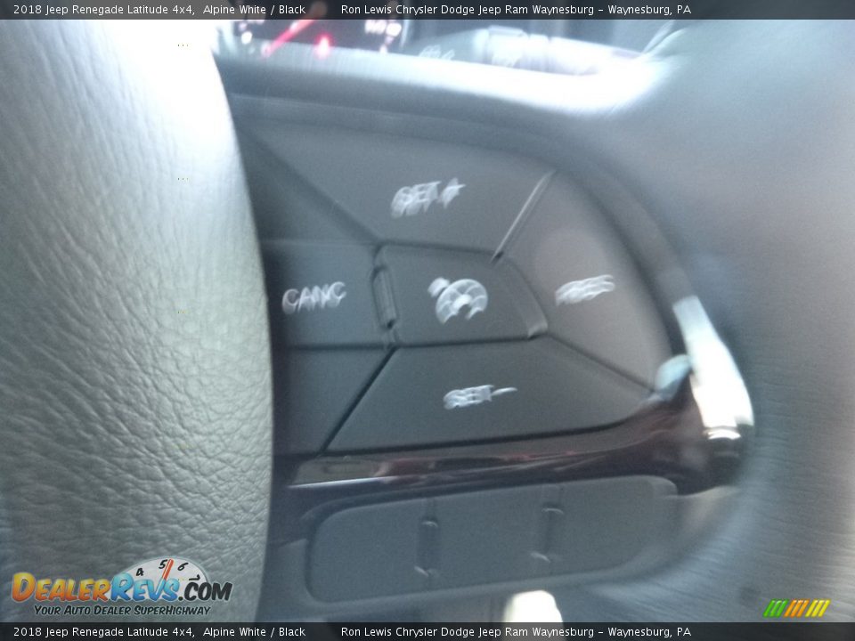 2018 Jeep Renegade Latitude 4x4 Alpine White / Black Photo #19