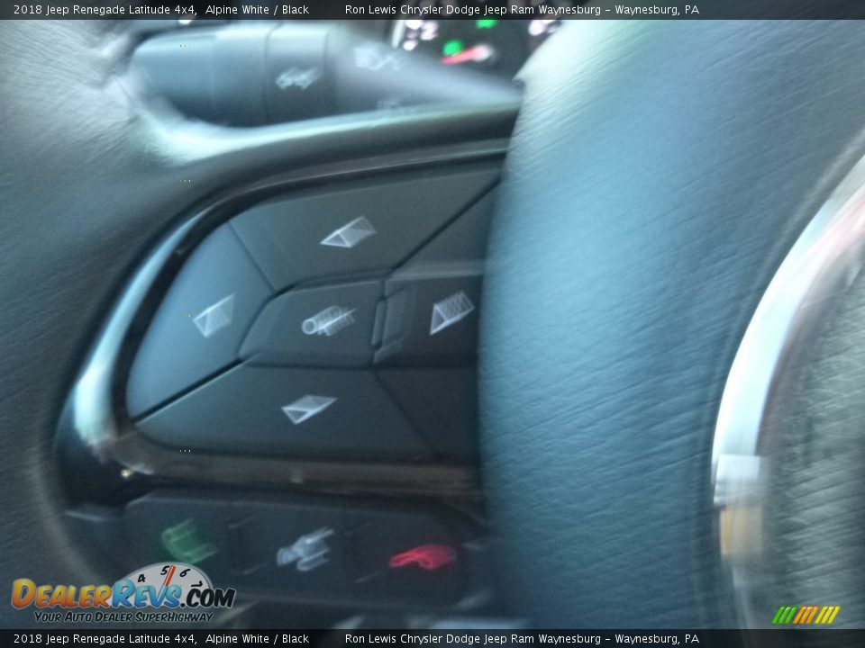 2018 Jeep Renegade Latitude 4x4 Alpine White / Black Photo #20