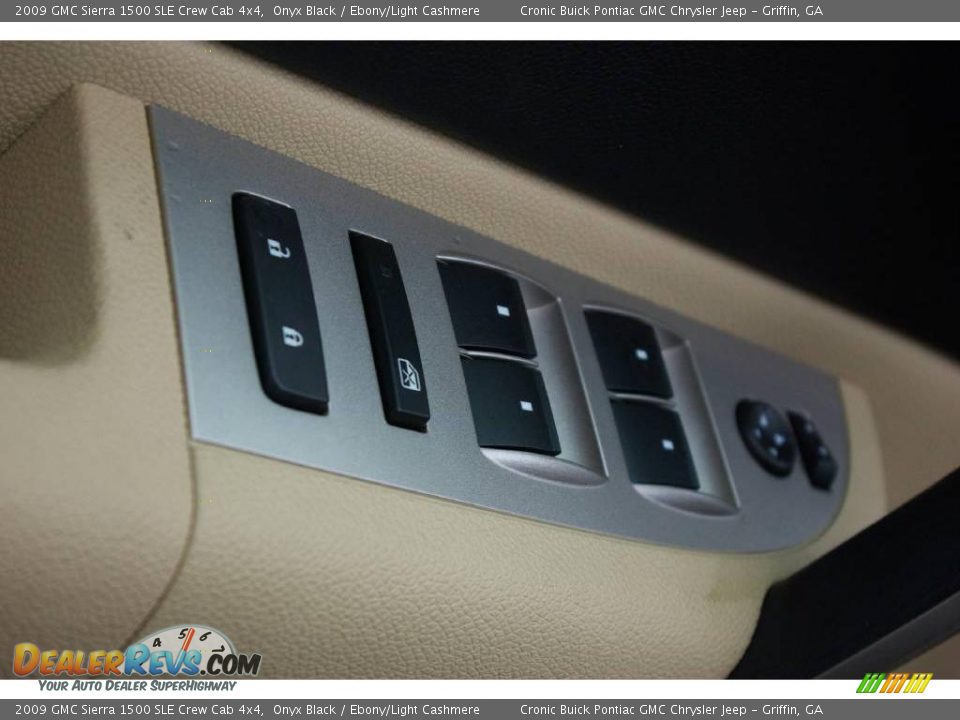 2009 GMC Sierra 1500 SLE Crew Cab 4x4 Onyx Black / Ebony/Light Cashmere Photo #27