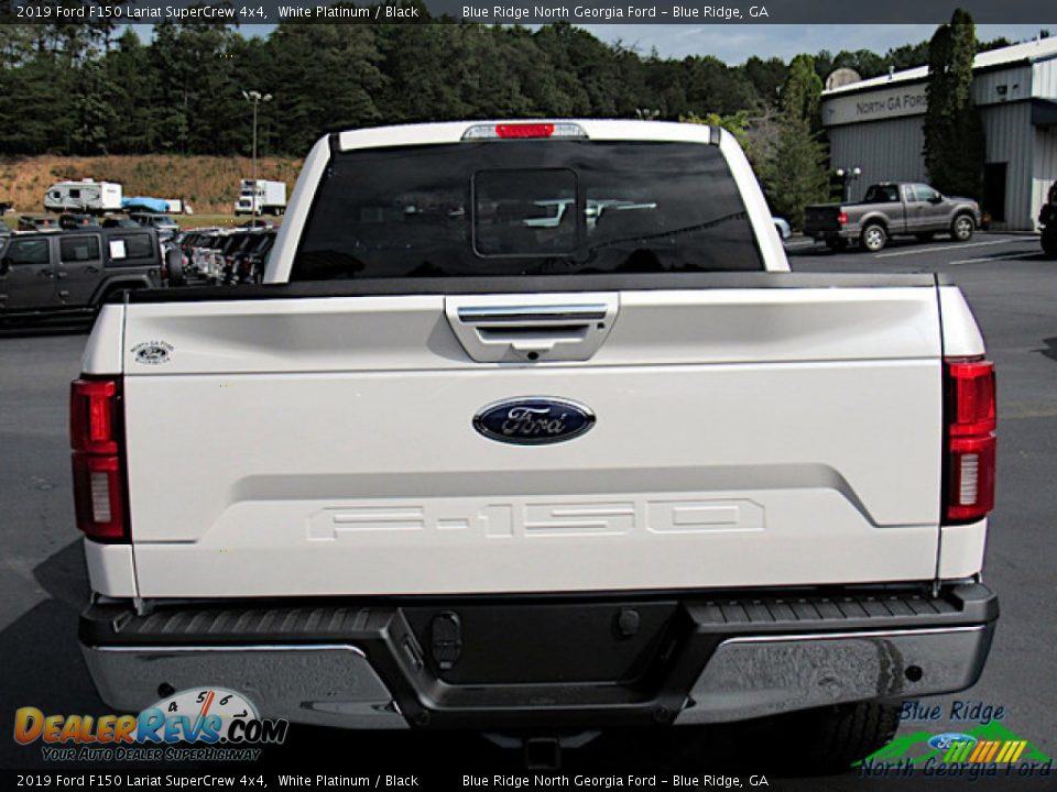 2019 Ford F150 Lariat SuperCrew 4x4 White Platinum / Black Photo #4