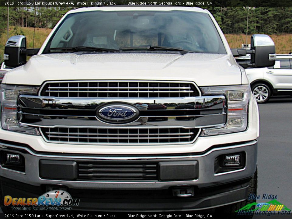 2019 Ford F150 Lariat SuperCrew 4x4 White Platinum / Black Photo #8