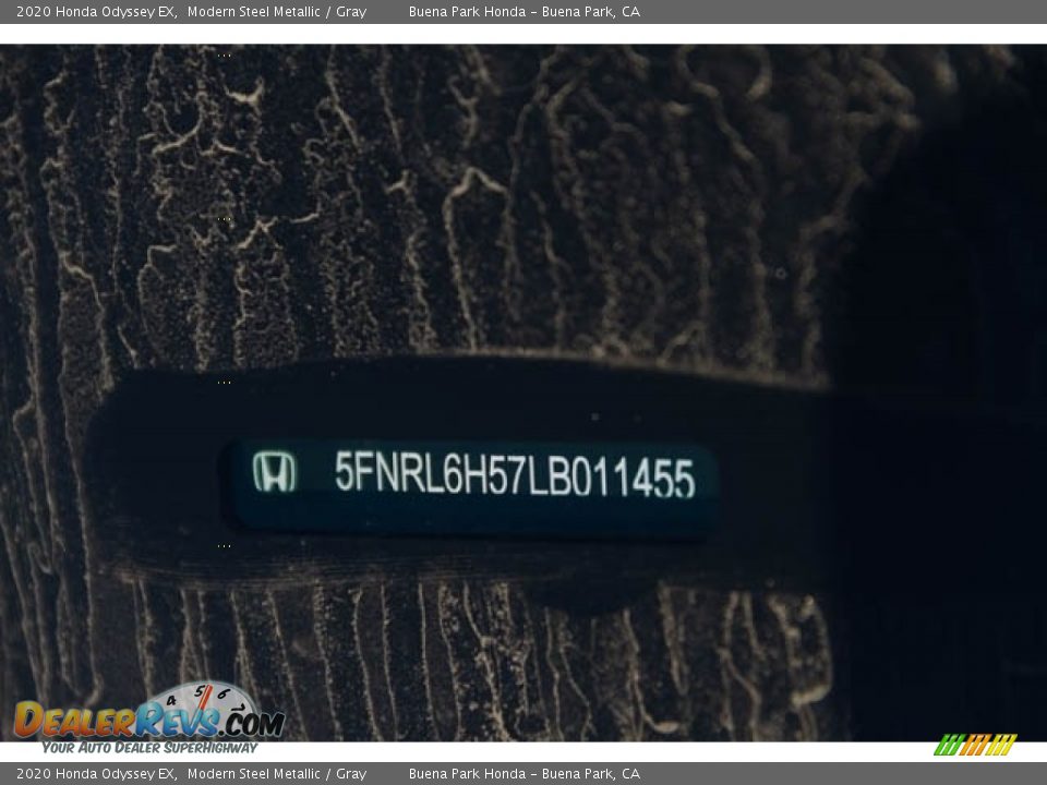 2020 Honda Odyssey EX Modern Steel Metallic / Gray Photo #19