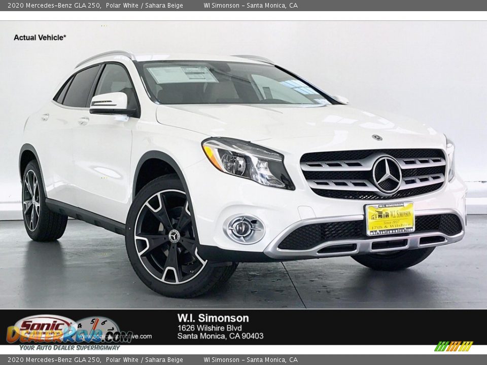2020 Mercedes-Benz GLA 250 Polar White / Sahara Beige Photo #1