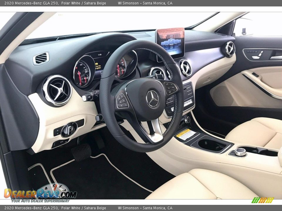 2020 Mercedes-Benz GLA 250 Polar White / Sahara Beige Photo #4