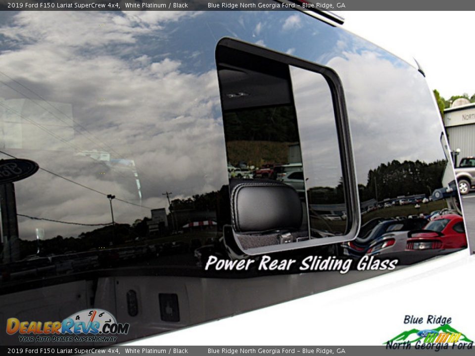 2019 Ford F150 Lariat SuperCrew 4x4 White Platinum / Black Photo #31