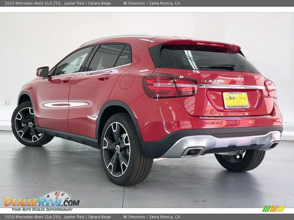 2020 Mercedes-Benz GLA 250 Jupiter Red / Sahara Beige Photo #2