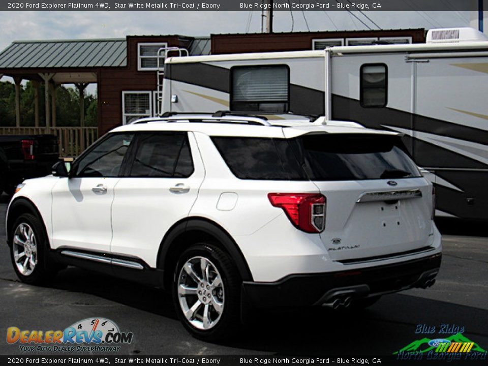 2020 Ford Explorer Platinum 4WD Star White Metallic Tri-Coat / Ebony Photo #3