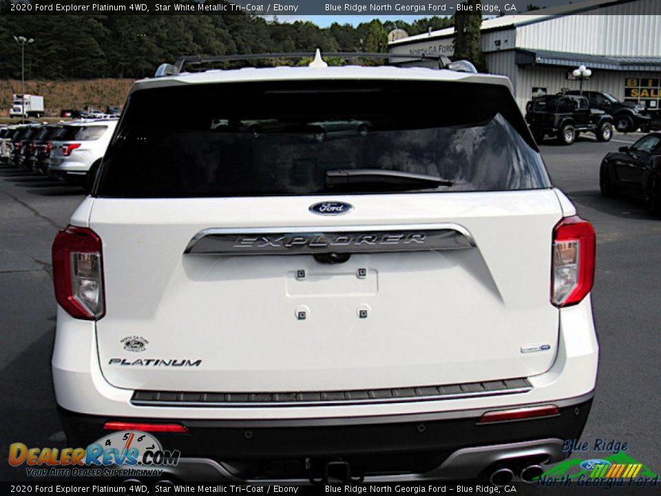 2020 Ford Explorer Platinum 4WD Star White Metallic Tri-Coat / Ebony Photo #5