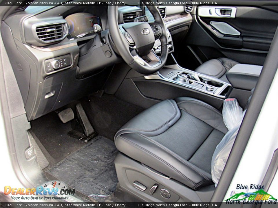2020 Ford Explorer Platinum 4WD Star White Metallic Tri-Coat / Ebony Photo #11