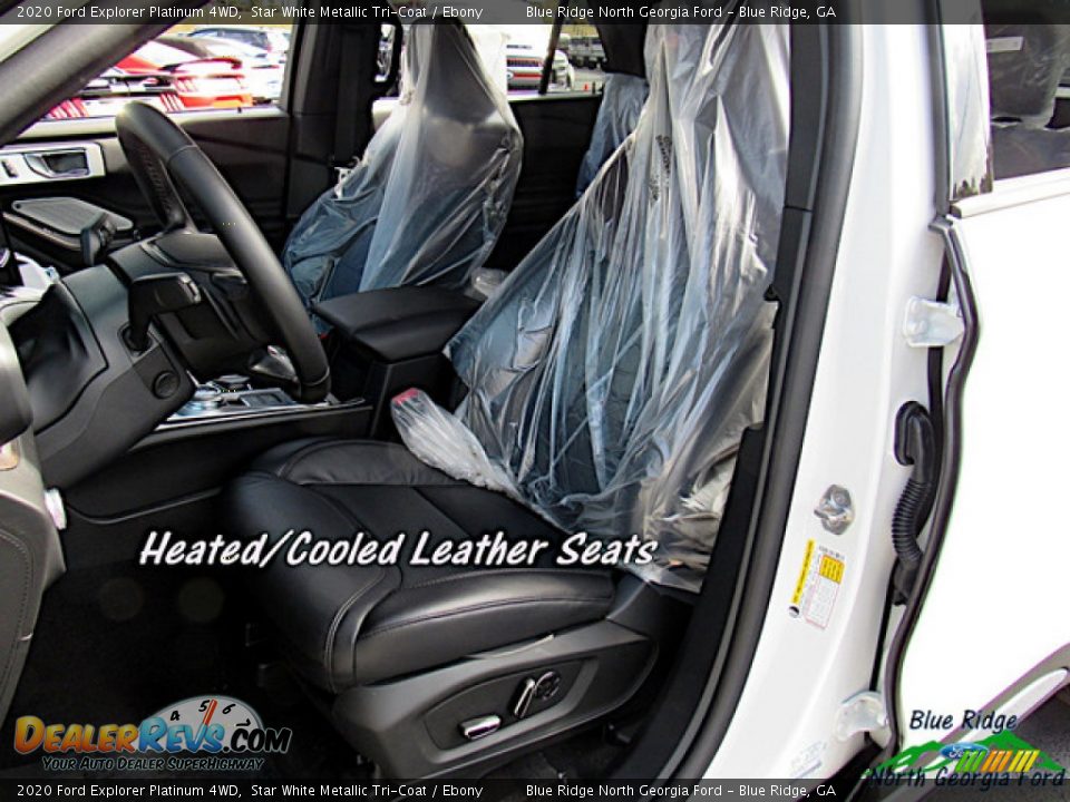 2020 Ford Explorer Platinum 4WD Star White Metallic Tri-Coat / Ebony Photo #12