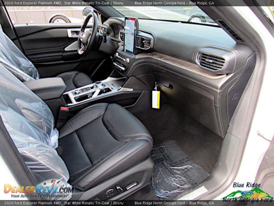 2020 Ford Explorer Platinum 4WD Star White Metallic Tri-Coat / Ebony Photo #13