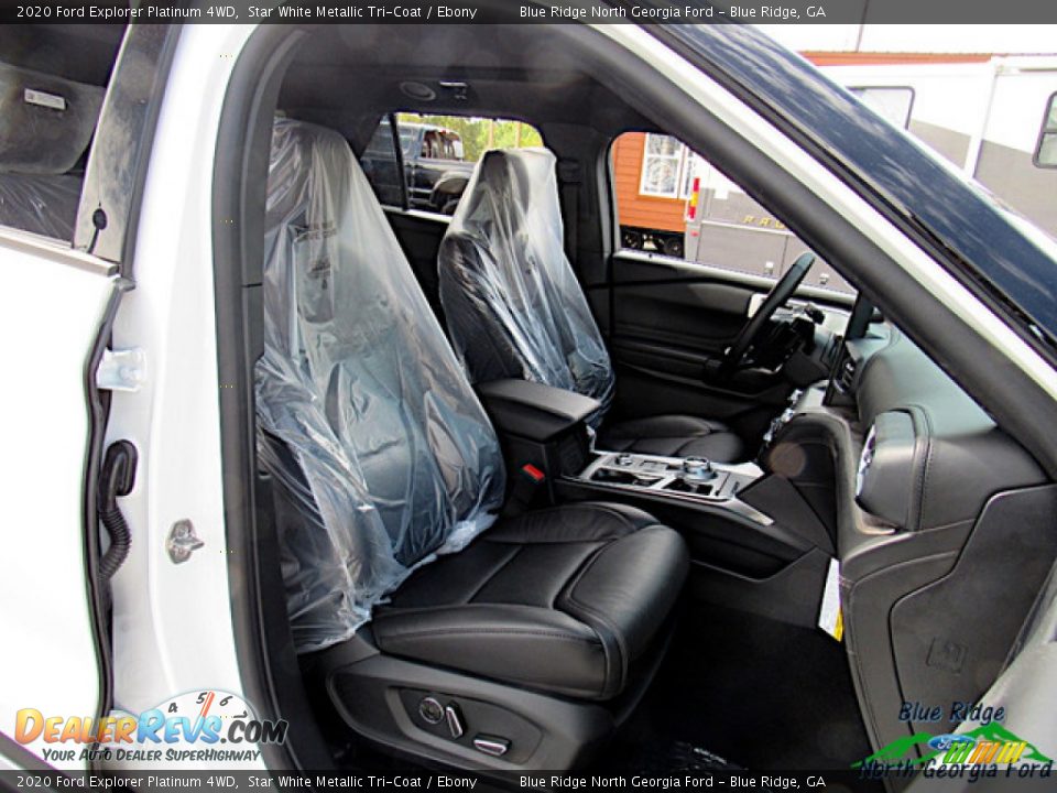 2020 Ford Explorer Platinum 4WD Star White Metallic Tri-Coat / Ebony Photo #14
