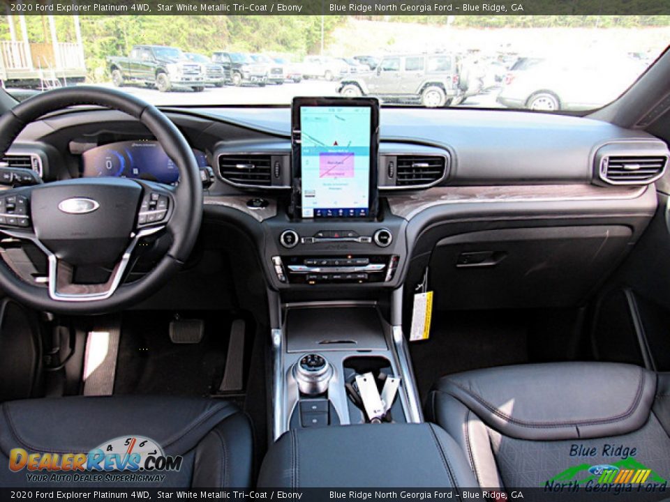2020 Ford Explorer Platinum 4WD Star White Metallic Tri-Coat / Ebony Photo #20