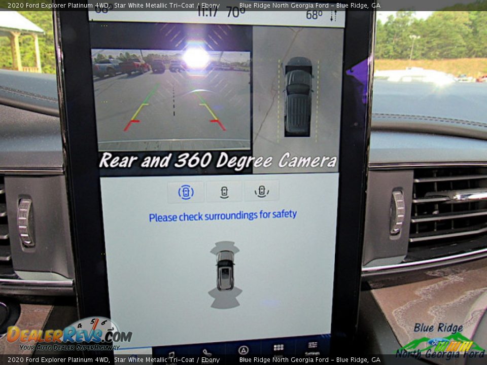 2020 Ford Explorer Platinum 4WD Star White Metallic Tri-Coat / Ebony Photo #25
