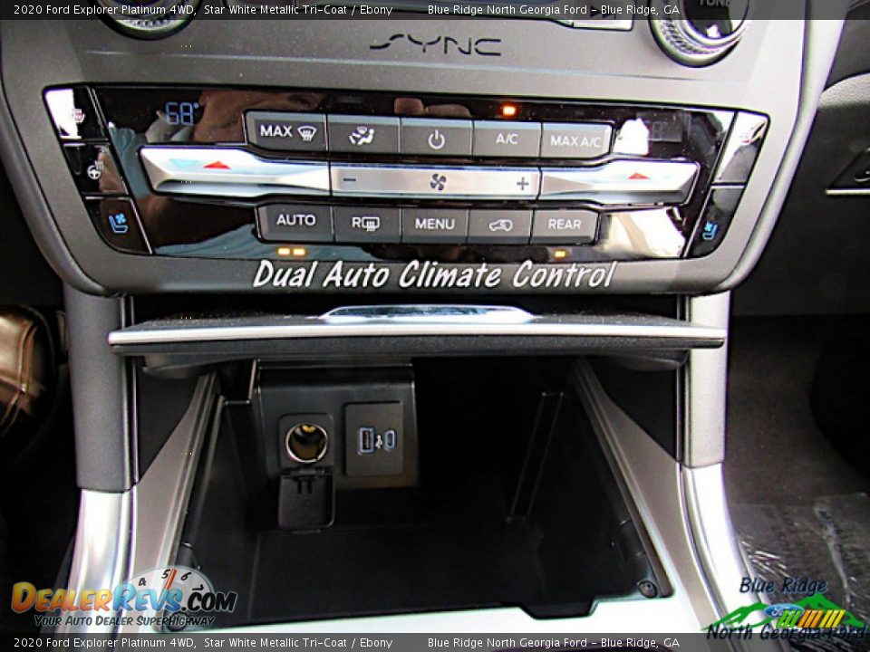2020 Ford Explorer Platinum 4WD Star White Metallic Tri-Coat / Ebony Photo #28