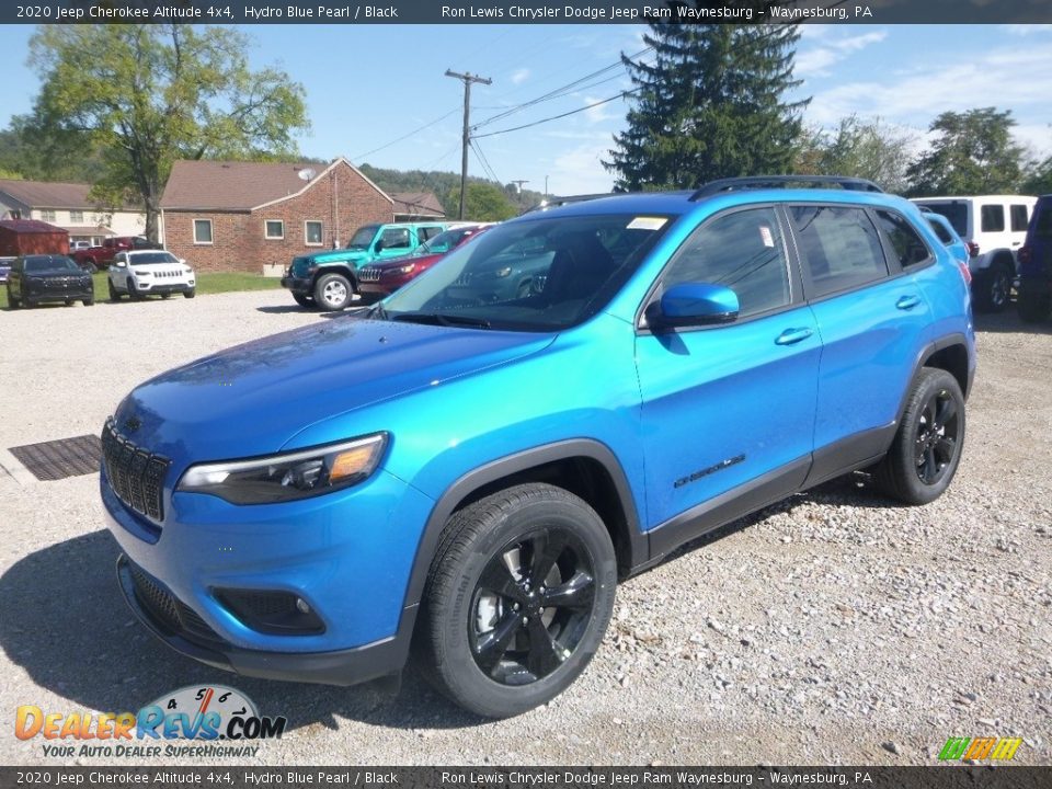 2020 Jeep Cherokee Altitude 4x4 Hydro Blue Pearl / Black Photo #1