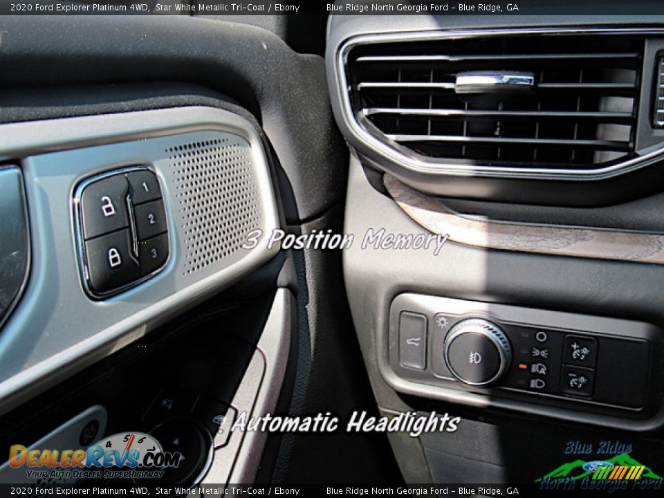 2020 Ford Explorer Platinum 4WD Star White Metallic Tri-Coat / Ebony Photo #30