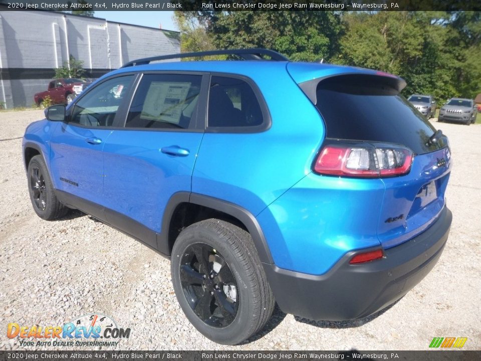 2020 Jeep Cherokee Altitude 4x4 Hydro Blue Pearl / Black Photo #3