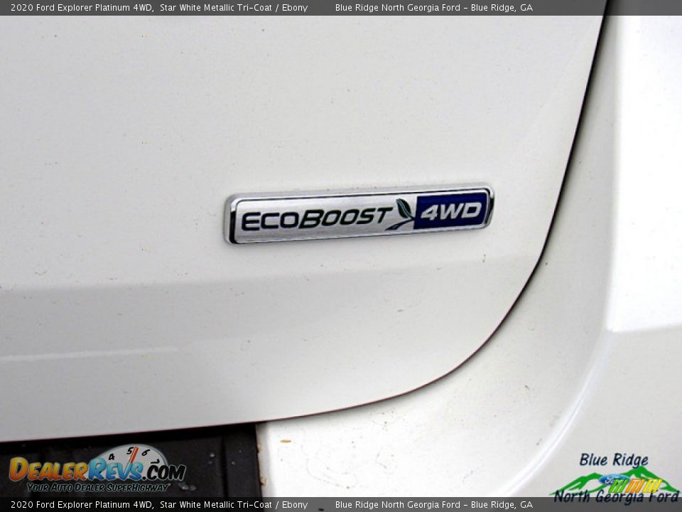 2020 Ford Explorer Platinum 4WD Star White Metallic Tri-Coat / Ebony Photo #36
