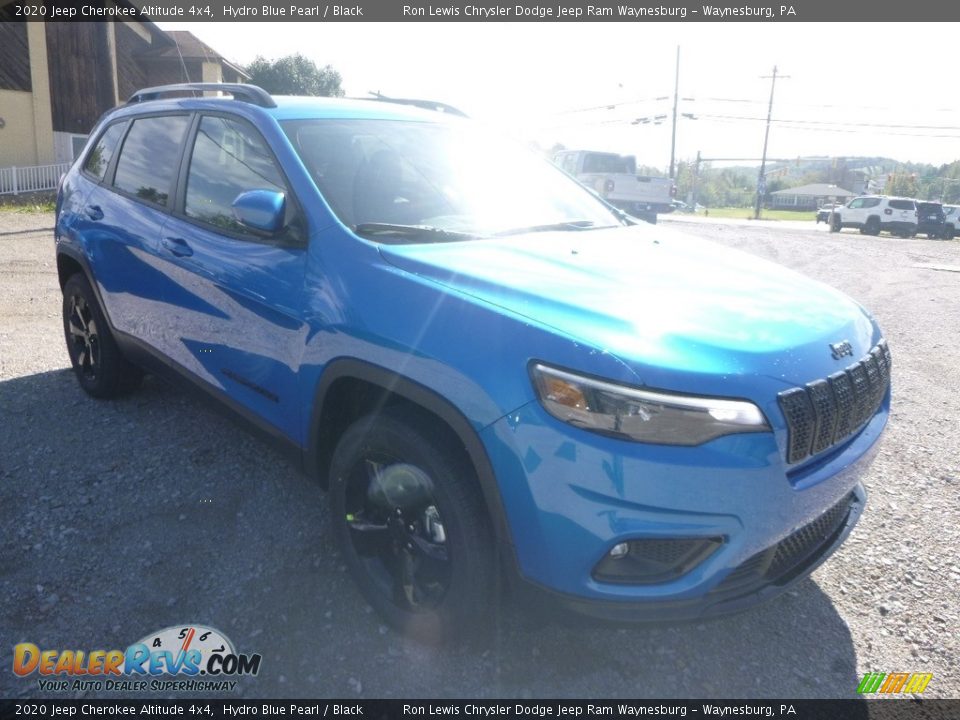 2020 Jeep Cherokee Altitude 4x4 Hydro Blue Pearl / Black Photo #7