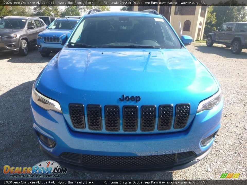 2020 Jeep Cherokee Altitude 4x4 Hydro Blue Pearl / Black Photo #8