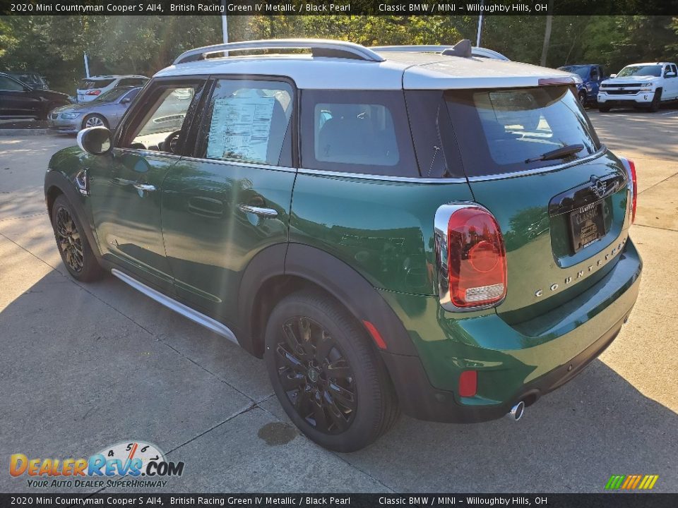 2020 Mini Countryman Cooper S All4 British Racing Green IV Metallic / Black Pearl Photo #3