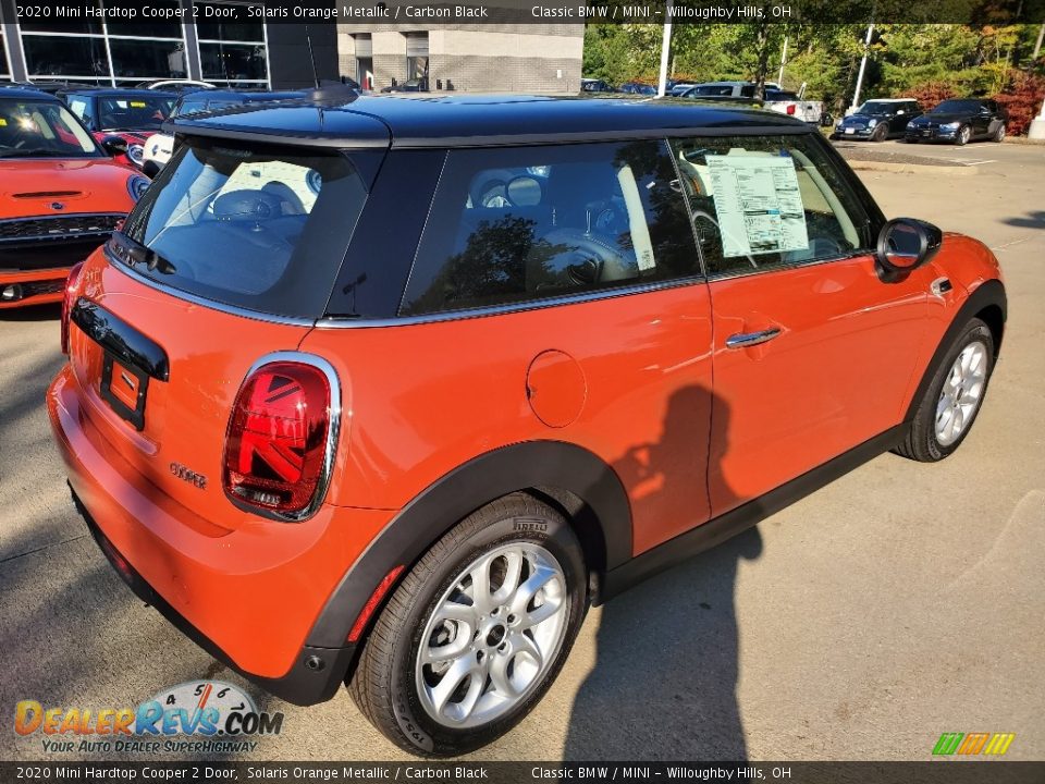 2020 Mini Hardtop Cooper 2 Door Solaris Orange Metallic / Carbon Black Photo #2