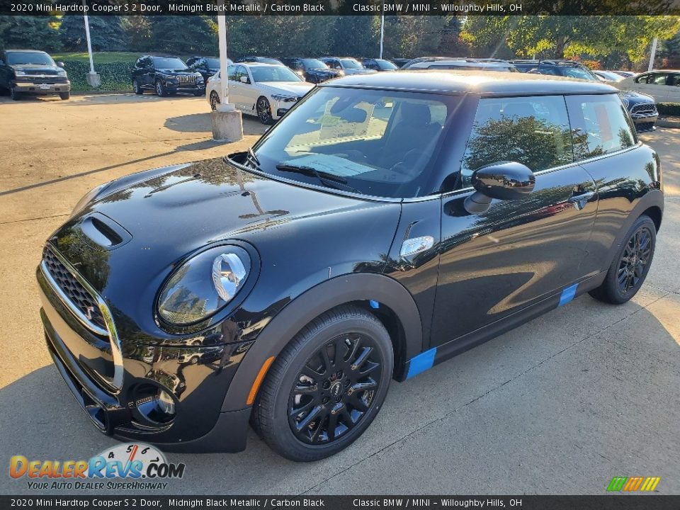 2020 Mini Hardtop Cooper S 2 Door Midnight Black Metallic / Carbon Black Photo #4