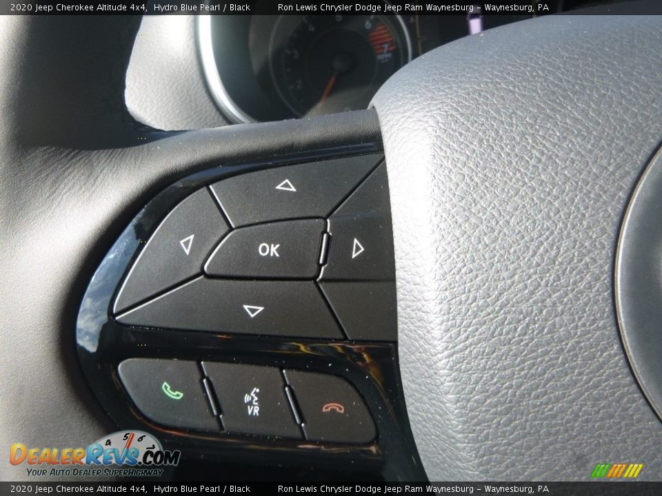 2020 Jeep Cherokee Altitude 4x4 Hydro Blue Pearl / Black Photo #19