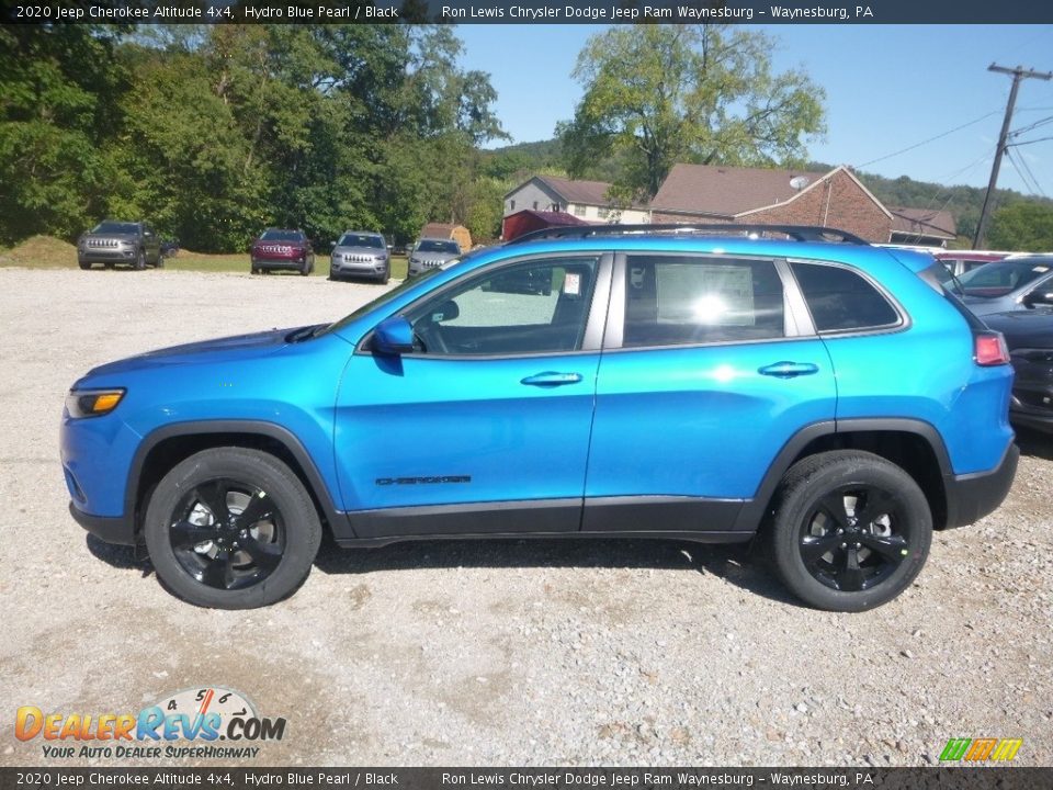 2020 Jeep Cherokee Altitude 4x4 Hydro Blue Pearl / Black Photo #2