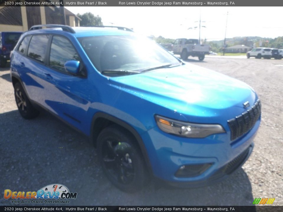 2020 Jeep Cherokee Altitude 4x4 Hydro Blue Pearl / Black Photo #7