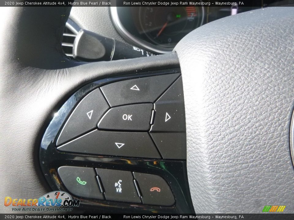 2020 Jeep Cherokee Altitude 4x4 Hydro Blue Pearl / Black Photo #19