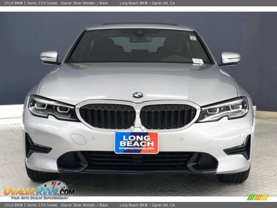 2019 BMW 3 Series 330i Sedan Glacier Silver Metallic / Black Photo #2