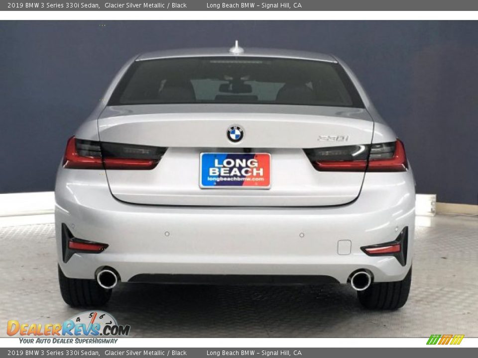 2019 BMW 3 Series 330i Sedan Glacier Silver Metallic / Black Photo #3