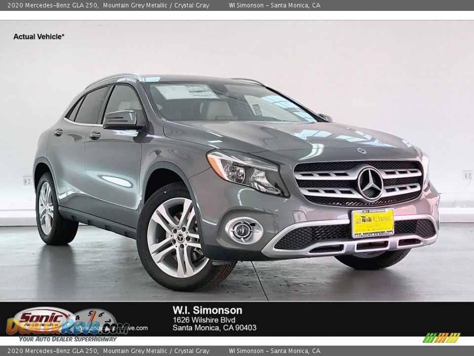 2020 Mercedes-Benz GLA 250 Mountain Grey Metallic / Crystal Gray Photo #1