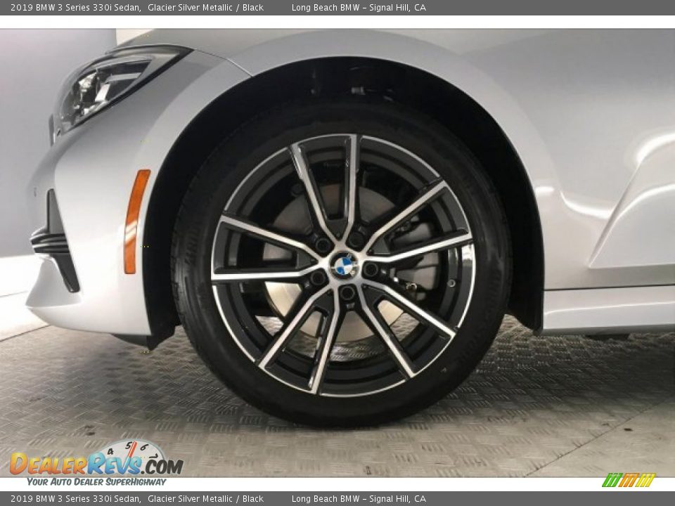 2019 BMW 3 Series 330i Sedan Glacier Silver Metallic / Black Photo #8