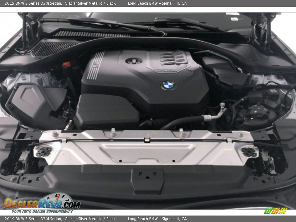 2019 BMW 3 Series 330i Sedan Glacier Silver Metallic / Black Photo #9