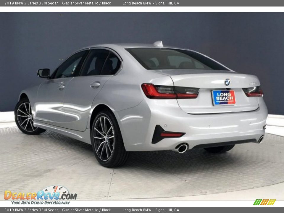 2019 BMW 3 Series 330i Sedan Glacier Silver Metallic / Black Photo #10