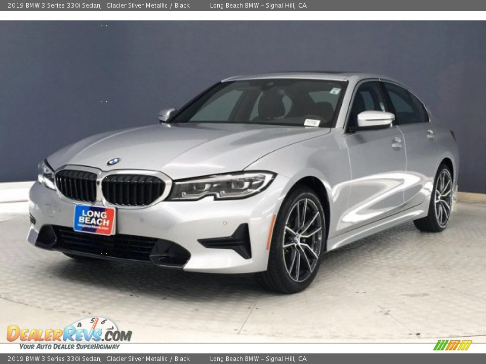 2019 BMW 3 Series 330i Sedan Glacier Silver Metallic / Black Photo #12