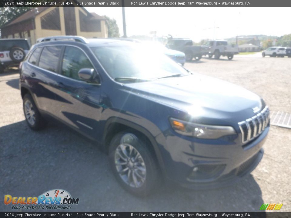 2020 Jeep Cherokee Latitude Plus 4x4 Blue Shade Pearl / Black Photo #7