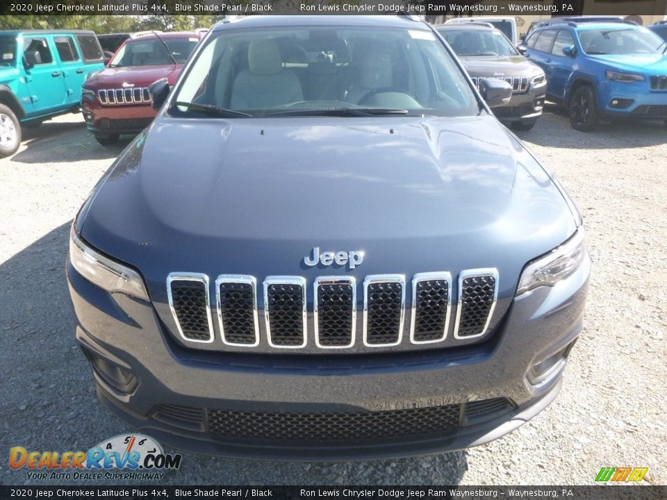 2020 Jeep Cherokee Latitude Plus 4x4 Blue Shade Pearl / Black Photo #8