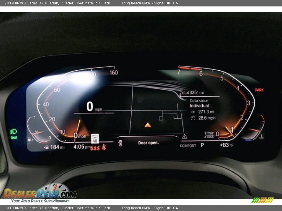 2019 BMW 3 Series 330i Sedan Glacier Silver Metallic / Black Photo #16