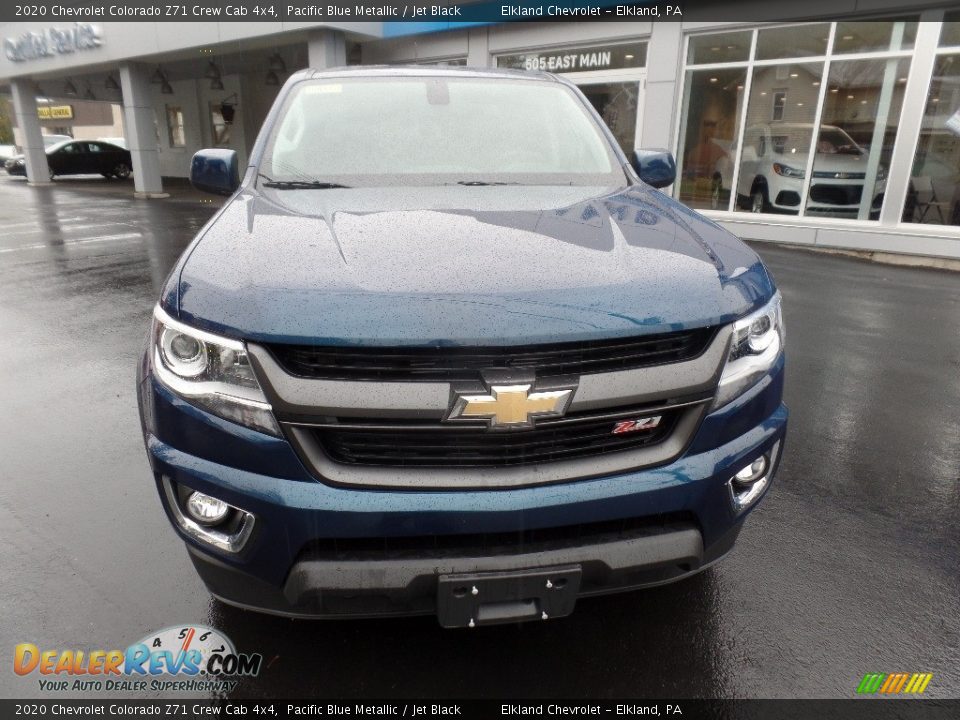 2020 Chevrolet Colorado Z71 Crew Cab 4x4 Pacific Blue Metallic / Jet Black Photo #2