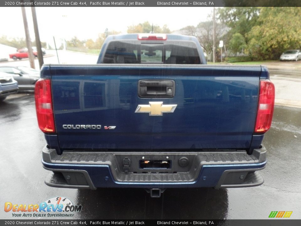 2020 Chevrolet Colorado Z71 Crew Cab 4x4 Pacific Blue Metallic / Jet Black Photo #7