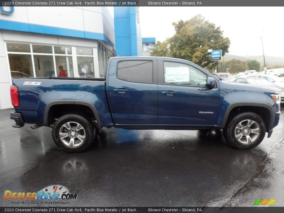 2020 Chevrolet Colorado Z71 Crew Cab 4x4 Pacific Blue Metallic / Jet Black Photo #10