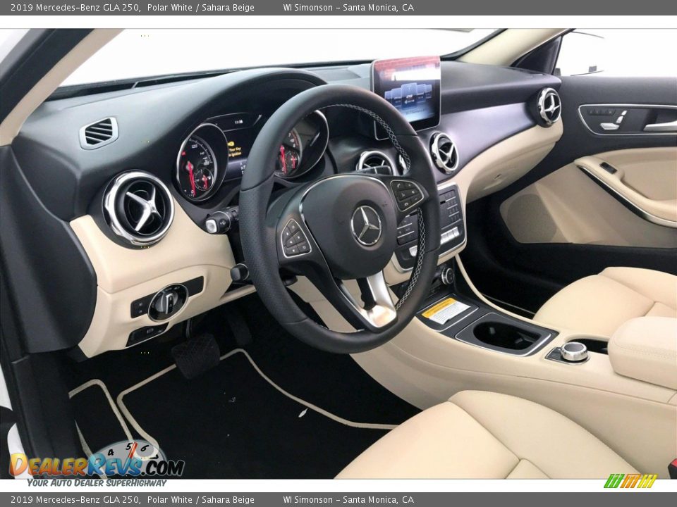 2019 Mercedes-Benz GLA 250 Polar White / Sahara Beige Photo #4