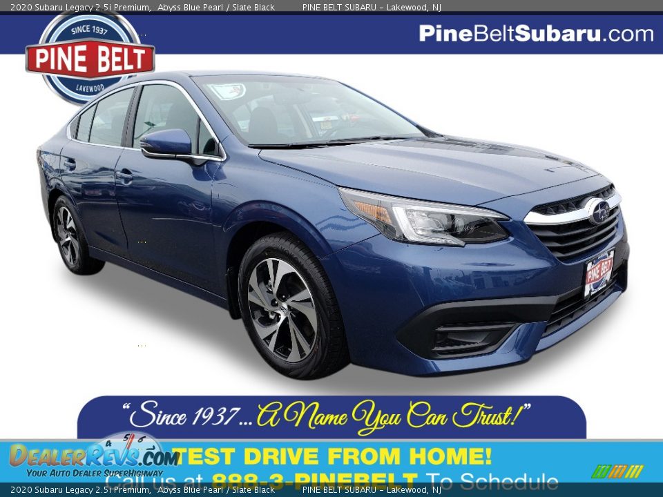 2020 Subaru Legacy 2.5i Premium Abyss Blue Pearl / Slate Black Photo #1