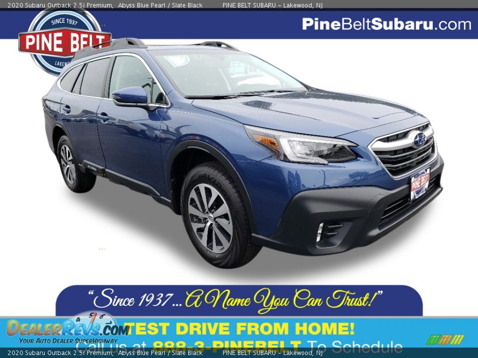 2020 Subaru Outback 2.5i Premium Abyss Blue Pearl / Slate Black Photo #1